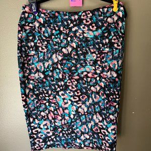 Beautiful multi colored pencil skirt